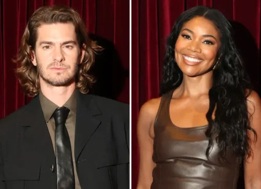 Andrew Garfield and Gabrielle Union pose at the Ferragamo dinner in Beverly Hills, October 2026.
