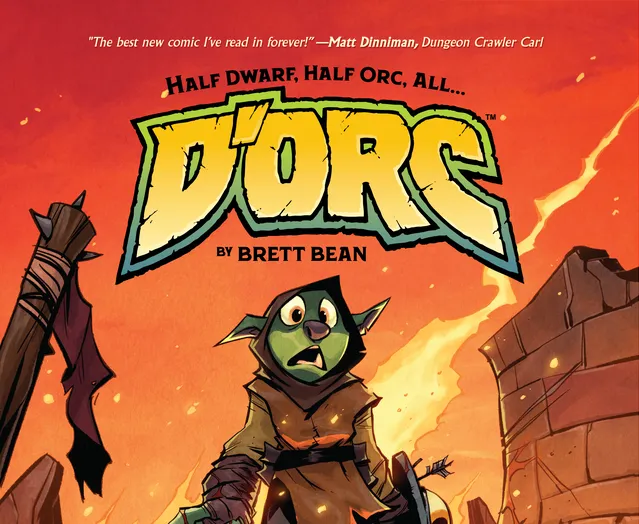 A comic book character with a sword.