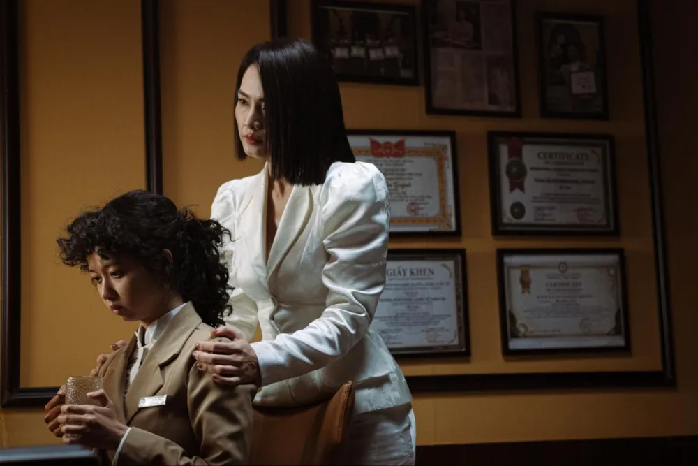 A promotional image or poster for the Vietnamese psychological horror film 'Arithmadtic,' possibly featuring dark school elements.