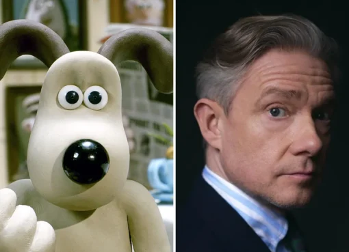Gromit the dog with an expressive, slightly exasperated look on his face.