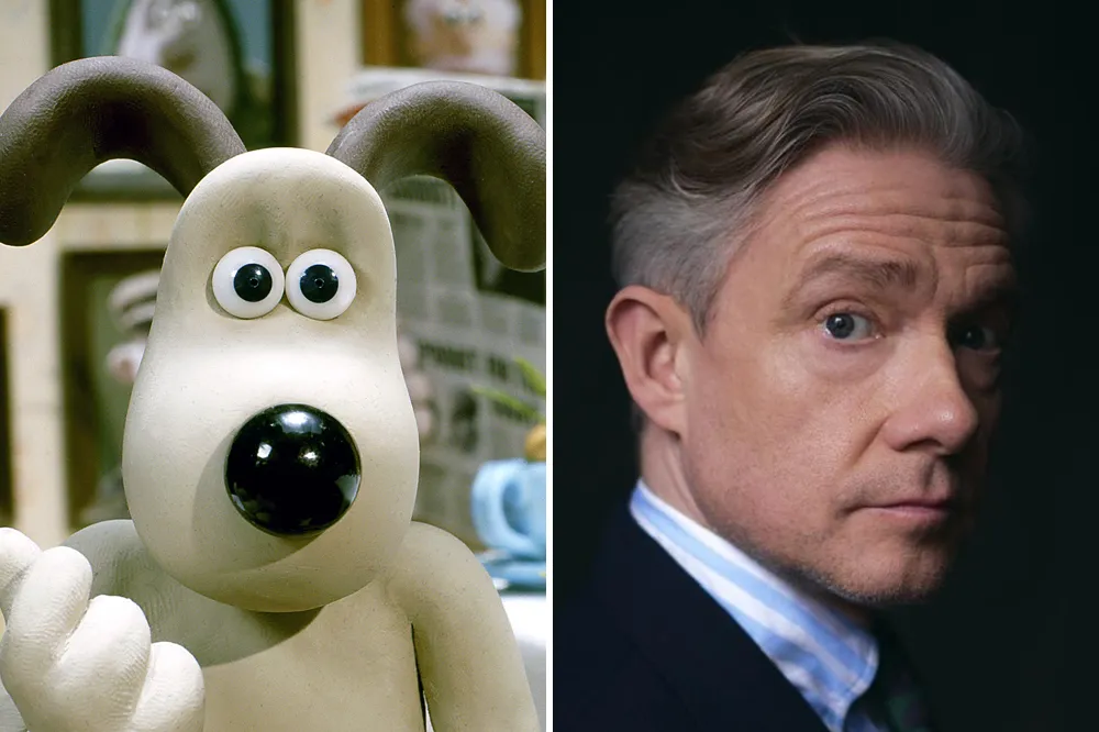 Gromit the dog with an expressive, slightly exasperated look on his face.