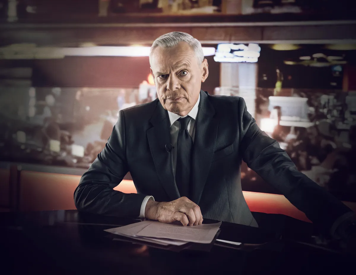 A serious-looking Huw Edwards on screen with an Ofcom logo overlay.