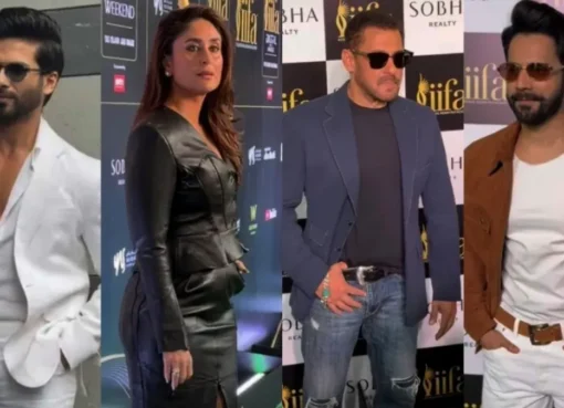 Bollywood stars at a brightly lit IIFA 2027 press conference in Mumbai