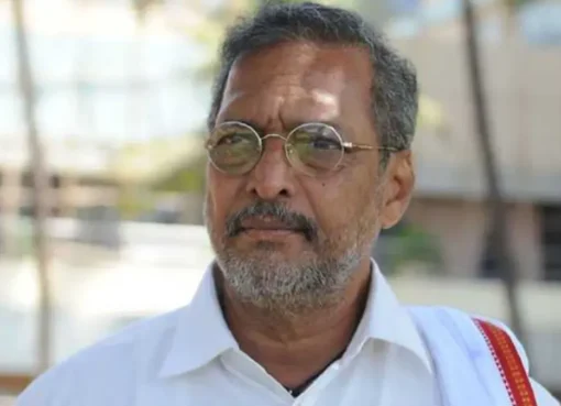 A screenshot of Nana Patekar's last social media post with the word 'Welcome'.