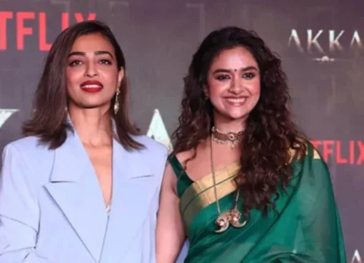 Keerthy Suresh and Radhika Apte looking confident and stylish.