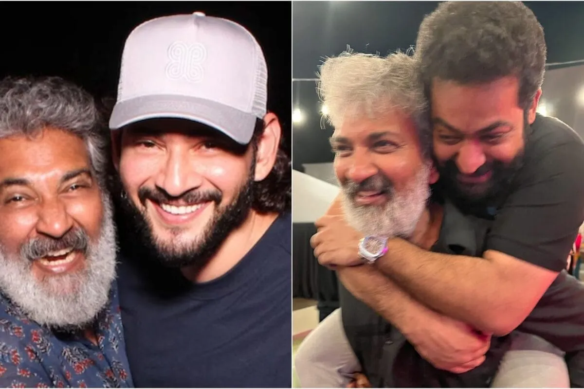 SS Rajamouli, the Baahubali director, is seen laughing heartily in a candid photo shared by Mahesh Babu on his birthday.