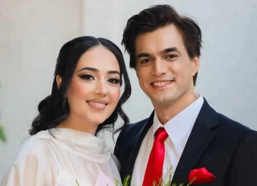 Mohsin Khan smiling at a private event