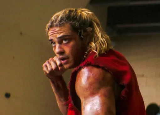 Noah Centineo striking a fighting pose.