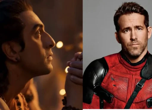 Ryan Reynolds smiling, possibly wearing Indian attire.