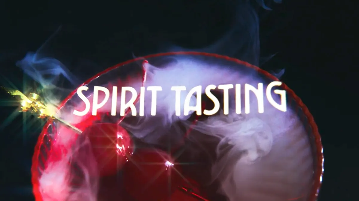 Promotional image for Chris LaMartina's new film, 'Spirit Tasting,' showing a spooky New Year's Eve vibe.