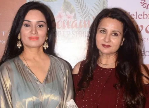 Padmini Kolhapuri and Poonam Dhillon at an event.