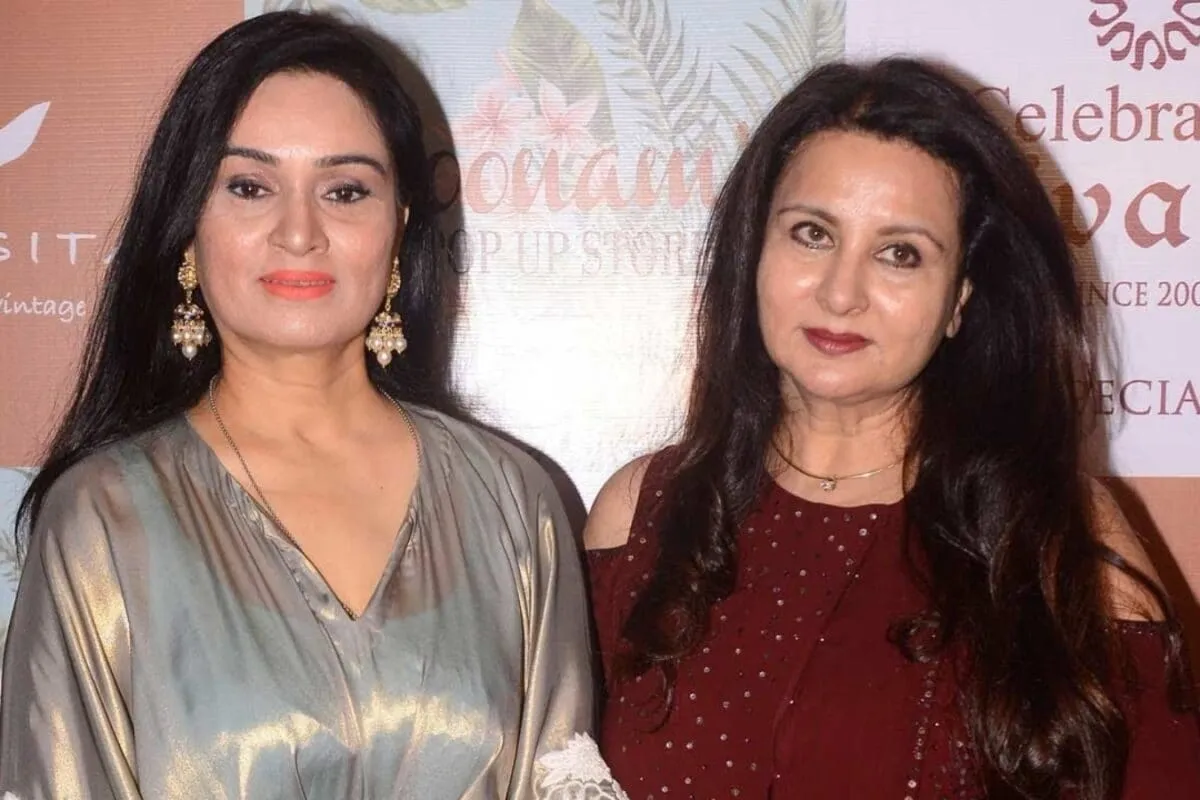 Padmini Kolhapuri and Poonam Dhillon at an event.