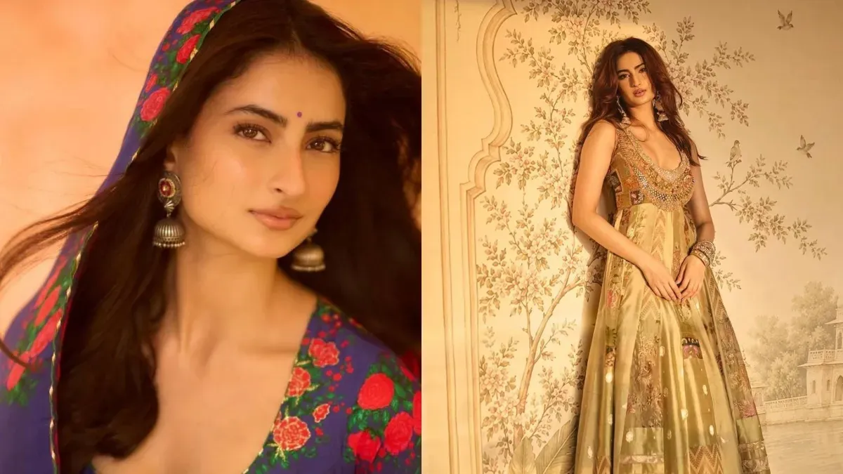 Palak Tiwari in a festive outfit.