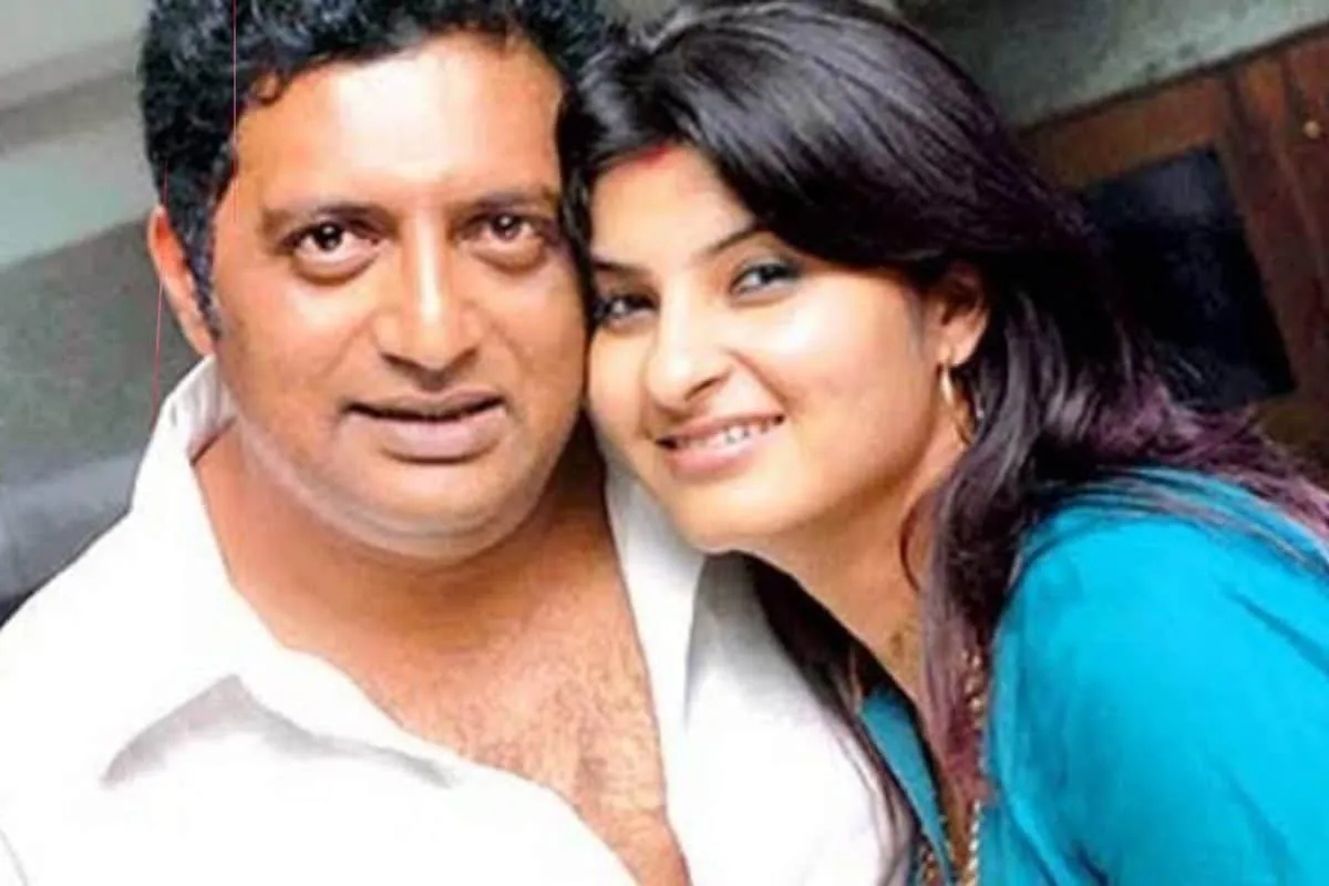 Pony Verma and Prakash Raj smiling together.