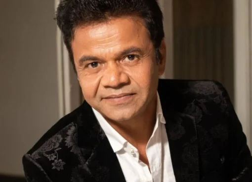 Rajpal Yadav looking thoughtful, possibly against a backdrop suggesting Navratri festivities.