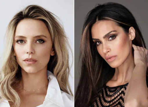 Headshots of Riley Voelkel and Shiva Negar smiling