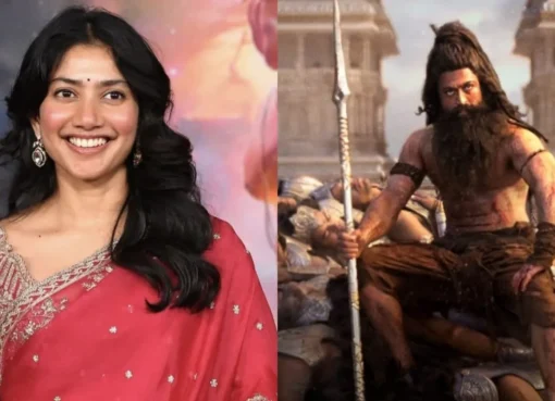 Actress Sai Pallavi in a traditional outfit.