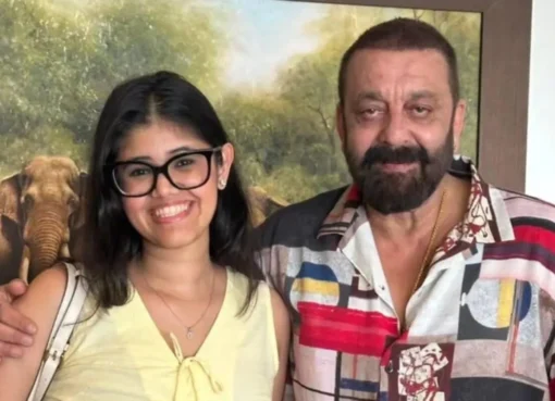 Sanjay Dutt and producer Anupriya Nagar celebrate movie success