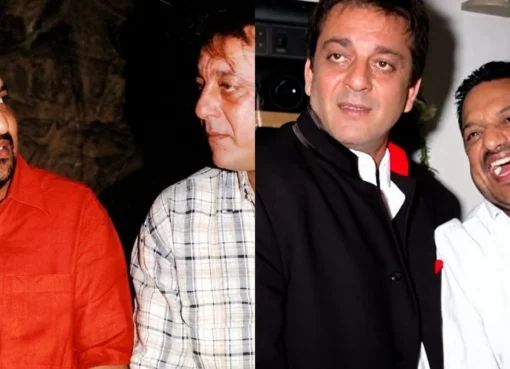 Sanjay Dutt looking emotional, remembering his friend.