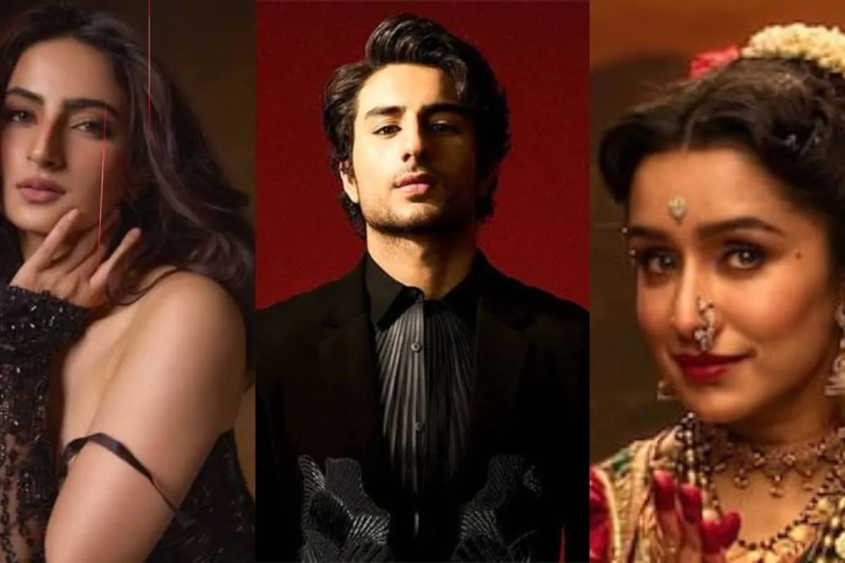 Collage of Palak Tiwari, Ibrahim Ali Khan, and Shraddha Kapoor.