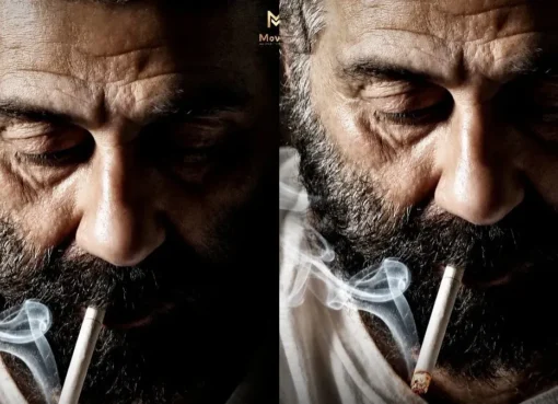A still from the movie teaser showing Sunny Deol.