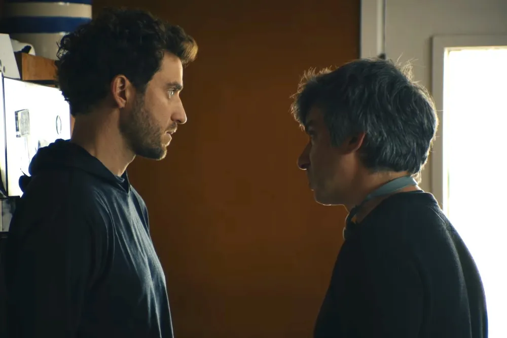Billy Evans, partner of Elizabeth Holmes, in a still from the documentary 'You Can See Everything'.