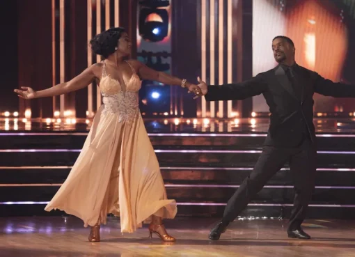 Dancing With The Stars ballroom with dancers and audience