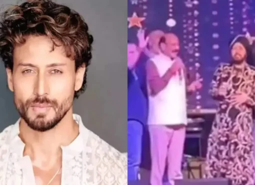 Collage of Vidyut Jammwal and Tiger Shroff, with a separate image of Daler Mehndi performing.