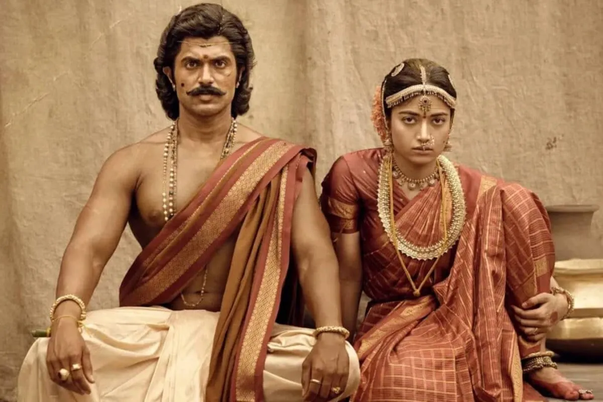 Vijay Deverakonda and Rashmika Mandanna in a historical movie setting
