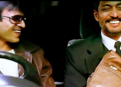 Vivek Oberoi and Nana Patekar in a tense scene from the movie Darna Mana Hai.