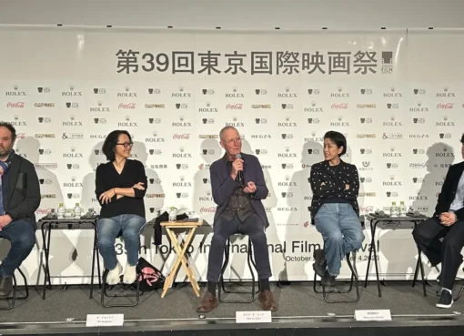 Rolf de Heer speaking at the Tokyo International Film Festival press conference