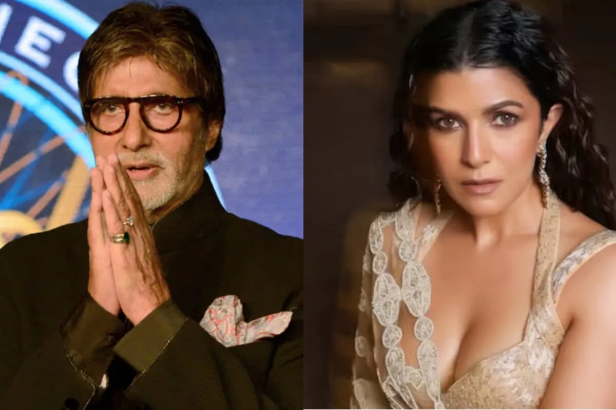 Collage of Amitabh Bachchan and Nimrat Kaur.