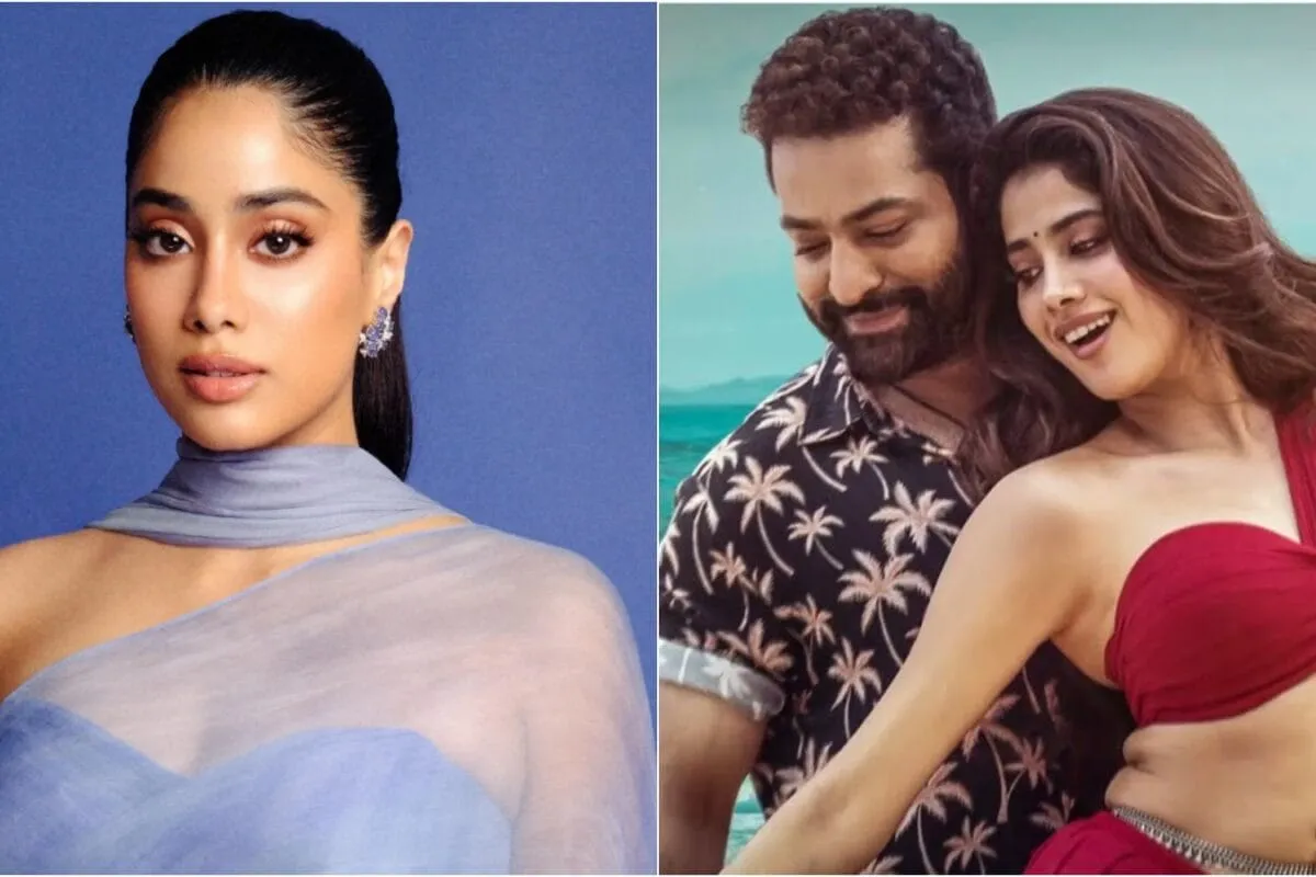 Janhvi Kapoor looking concerned while speaking about AI-morphed video.
