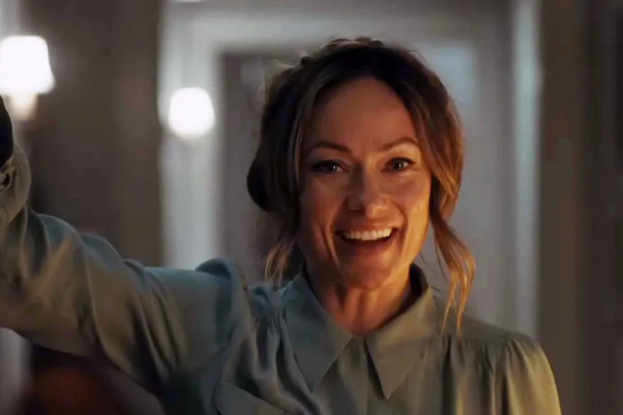 Olivia Wilde smiling at a film premiere.