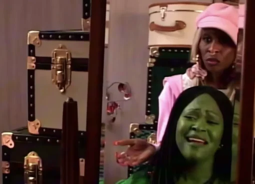 Screenshot from SNL UK's Nigerian Wicked parody