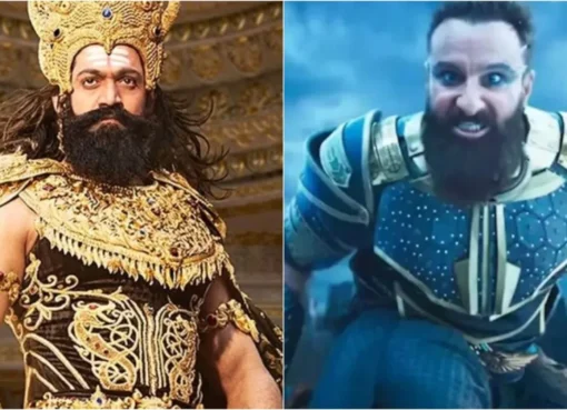 Actor Yash in a fierce Ravana costume.