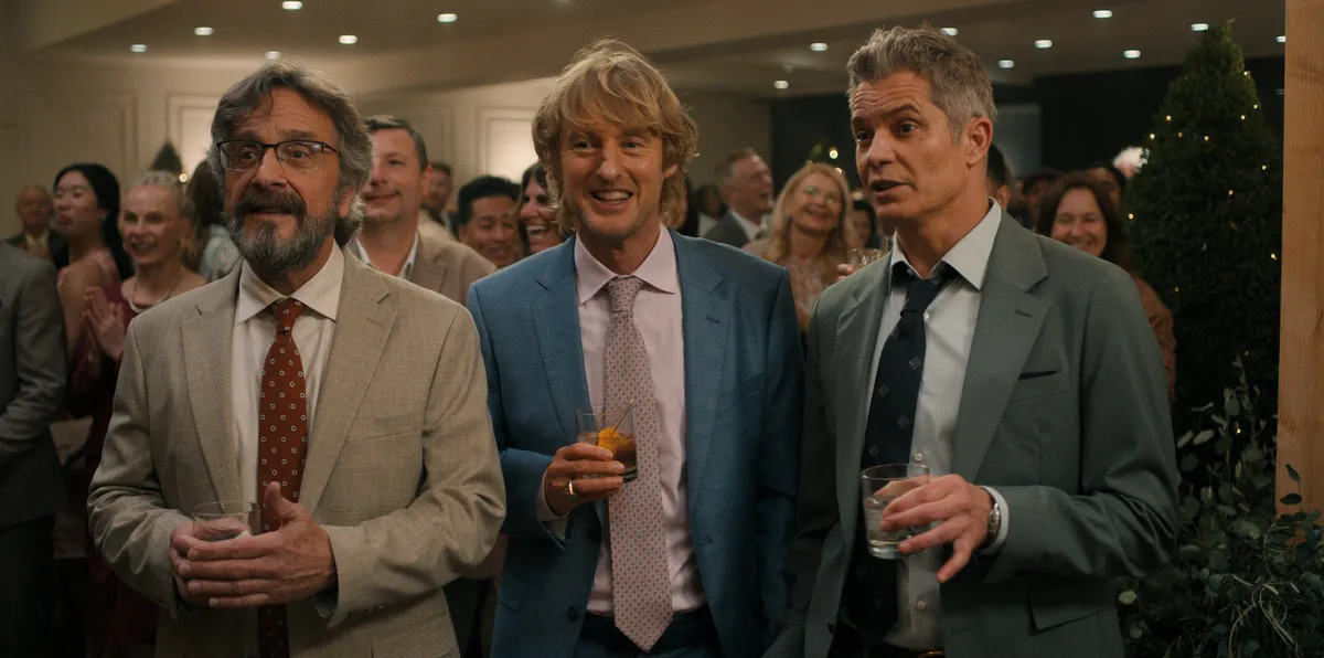 A still from 'The Bear' showing actors on a golf course.