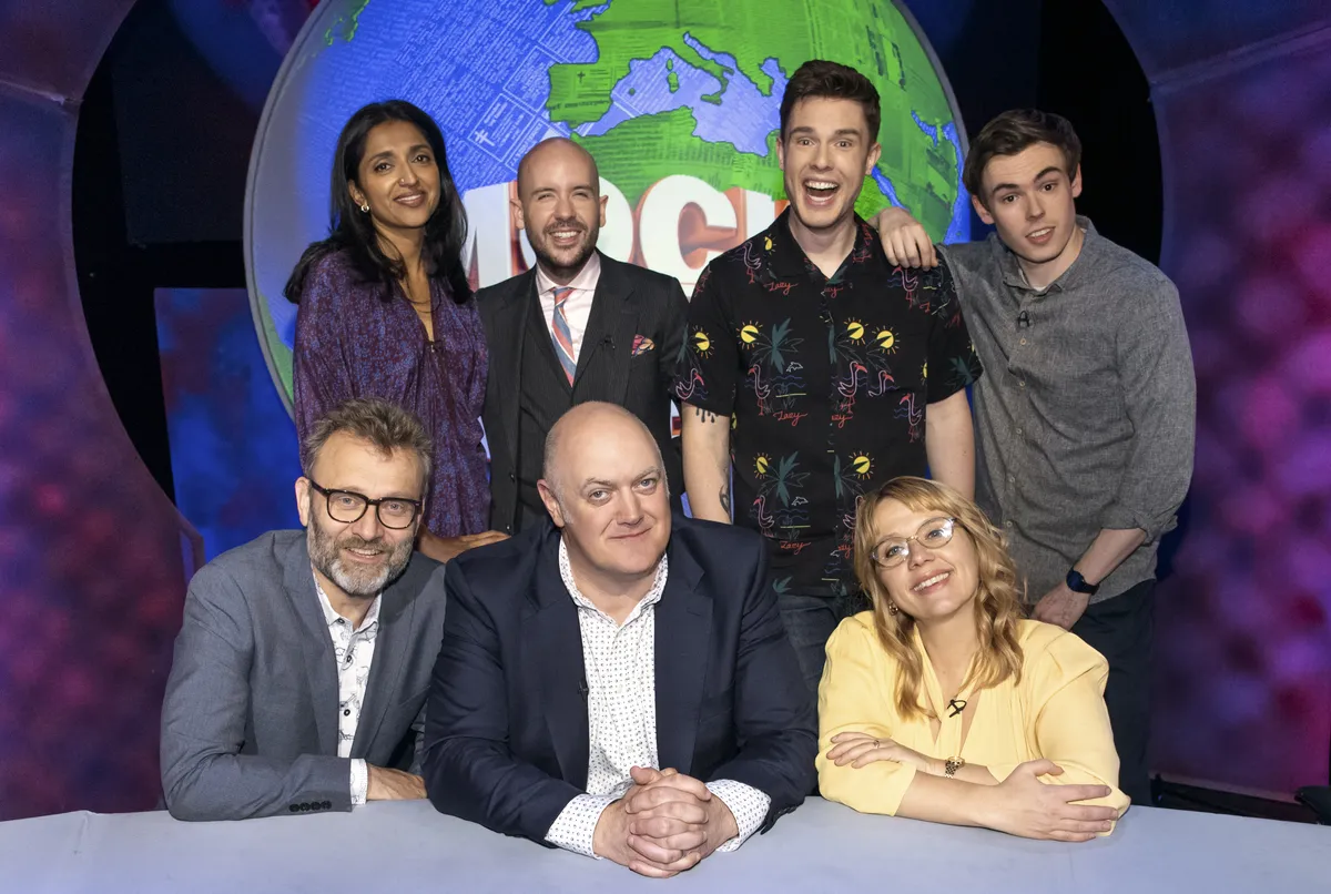 Logos for Warner Bros. Discovery, ITV, TLC, Quest, and popular shows like Mock The Week and Dr. Pimple Popper, symbolizing a new content partnership.